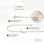 18K Yellow Gold Plated Thin Italian Box Chain Necklace