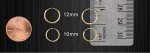 14k Yellow Gold Round Endless Hoop Earrings