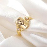 Personalized Sterling Silver Birth Flower Ring