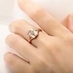 Personalized Sterling Silver Birth Flower Ring