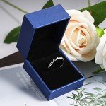 Sterling Silver Stackable Moissanite Wedding Rings