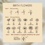 Personalized Sterling Silver Birth Flower Ring