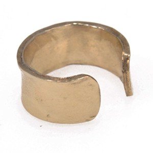 Gold-Filled Hammered Ear Cuff for Non-Pierced Ears