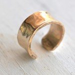 Gold-Filled Hammered Ear Cuff for Non-Pierced Ears