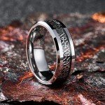 Celtic Knot Tungsten Carbide Wedding Band for Men
