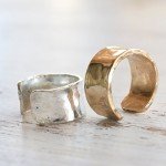 Gold-Filled Hammered Ear Cuff for Non-Pierced Ears