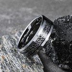 Celtic Knot Tungsten Carbide Wedding Band for Men