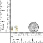 18K Gold-Plated Simulated Opal Clip-On Earrings