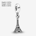 Eiffel Tower Dangle Charm for PANDORA Bracelets
