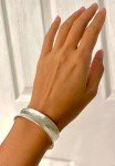 Handmade Hammered Sterling Silver Cuff Bracelet ½”
