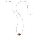 Kendra Scott Orange Goldstone Football Pendant Necklace