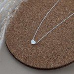 Sterling Silver Heart Layered Necklace Set
