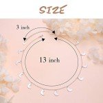 Crescent Moon Silver Choker Necklace for Women