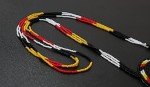 Beaded Layered Necklace with Bear Paw Design