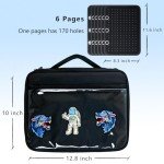 Black Enamel Pin Display Bag for Collectors
