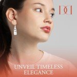 Minimalist 925 Sterling Silver Tapered Drop Earrings