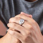 Personalized Vintage Signet Ring - 925 Sterling Silver