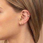 14K Gold Non-Piercing Ear Cuffs for Women