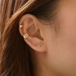 14K Gold Non-Piercing Ear Cuffs for Women