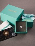 Moissanite Oval Engagement Ring for Her 2CT