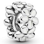 PANDORA White Daisy Flower Charm for Bracelets