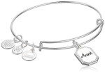 Alex and Ani Aunt Bangle Bracelet with Guide Charm