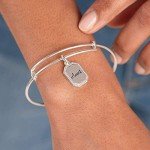 Alex and Ani Aunt Bangle Bracelet with Guide Charm
