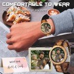 Engraved Wooden Watch for Men - Custom Photo