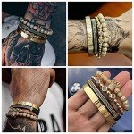 Men's 18kt Gold Crown Bracelet with Zirconia Beads