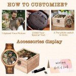 Engraved Wooden Watch for Men - Custom Photo