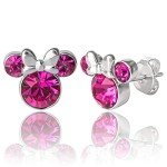 Minnie Mouse October Birthstone Stud Earrings