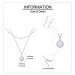 Sterling Silver Opal Layered Necklace for Women