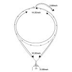 Airplane Choker Necklace in 925 Sterling Silver