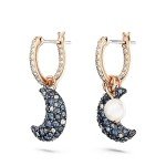 Swarovski Moon Drop Earrings in Rose Gold Tone