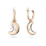 Swarovski Moon Drop Earrings in Rose Gold Tone