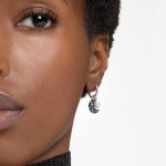Swarovski Moon Drop Earrings in Rose Gold Tone