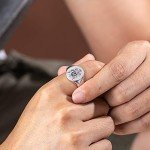 Personalized Vintage Signet Ring in Sterling Silver