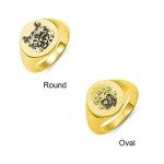Personalized Vintage Signet Ring in Sterling Silver
