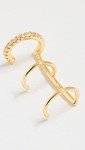 SHASHI Mercy Yellow Gold Ear Cuff for Women