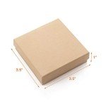 96 Pack Small Brown Jewelry Gift Boxes
