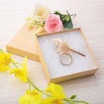 96 Pack Small Brown Jewelry Gift Boxes