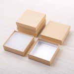 96 Pack Small Brown Jewelry Gift Boxes