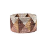 Boho Luxe Beaded Cuff Bracelet - Mixed Metallics