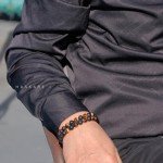 Men's Black Onyx & Tiger Eye Bracelet Gift