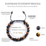 Men's Black Onyx & Tiger Eye Bracelet Gift