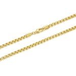 14K Gold Box Chain Necklace for Men & Women