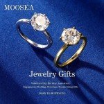 Moissanite Engagement Ring for Mother's Day Gift