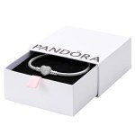 PANDORA Sparkling Heart Clasp Snake Chain Bracelet