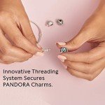 PANDORA Sparkling Heart Clasp Snake Chain Bracelet
