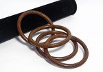 Chunky Pack of 4 Handmade Wood Bangles